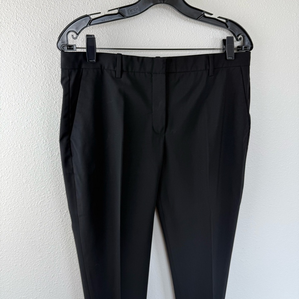 Theory Tailored Trouser Pant Travel Wool Black Business Casual Women’s 8 - Picture 4 of 11